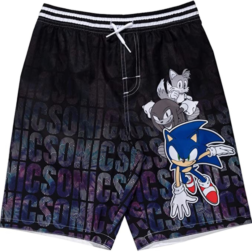 NWOT SEGA Sonic The Hedgehog Knuckles Swim Trunks size 7